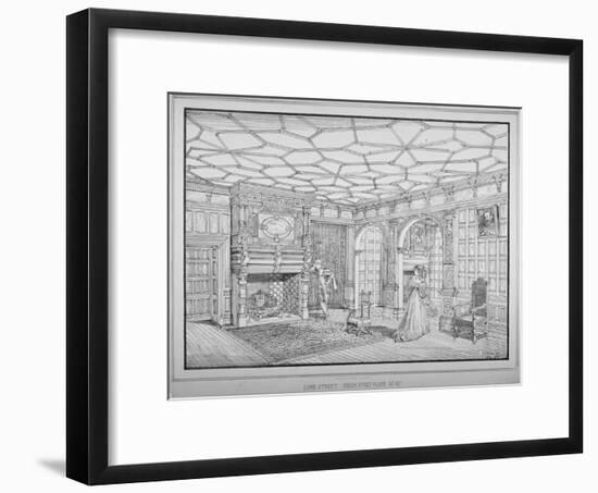 Interior View of First Floor Room of No 47 Lime Street, City of London, 1875-George H Birch-Framed Giclee Print