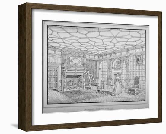 Interior View of First Floor Room of No 47 Lime Street, City of London, 1875-George H Birch-Framed Giclee Print