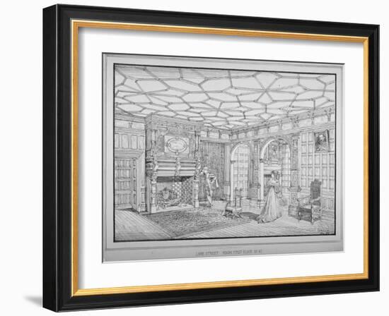 Interior View of First Floor Room of No 47 Lime Street, City of London, 1875-George H Birch-Framed Giclee Print