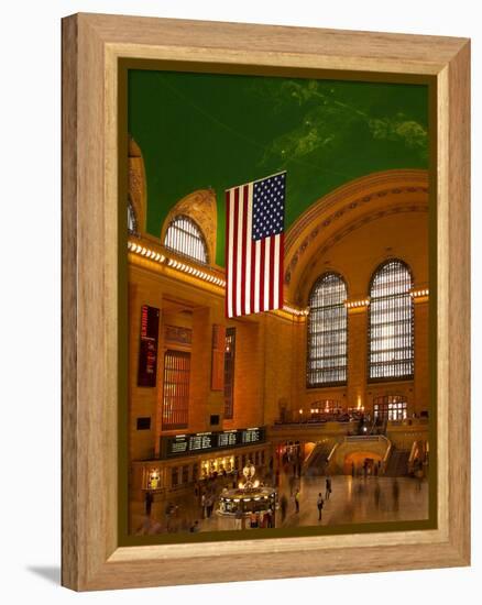 Interior View of Grand Central Station, New York, USA-Nancy & Steve Ross-Framed Premier Image Canvas