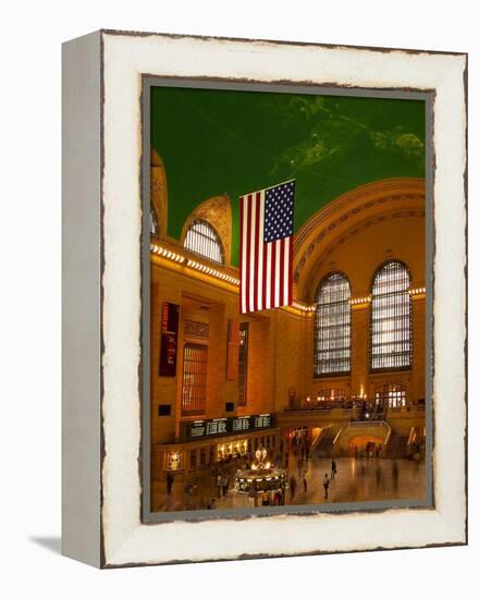 Interior View of Grand Central Station, New York, USA-Nancy & Steve Ross-Framed Premier Image Canvas