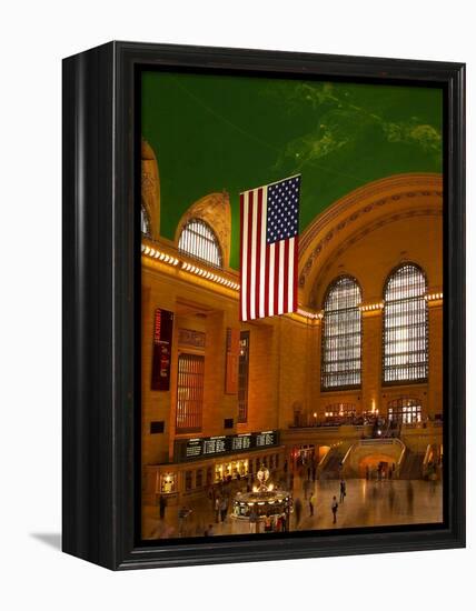 Interior View of Grand Central Station, New York, USA-Nancy & Steve Ross-Framed Premier Image Canvas