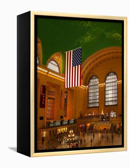 Interior View of Grand Central Station, New York, USA-Nancy & Steve Ross-Framed Premier Image Canvas