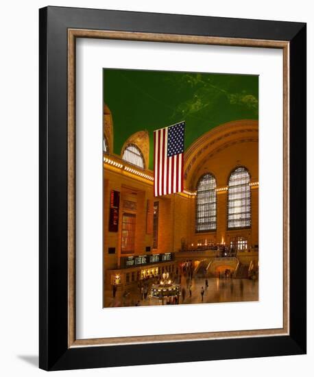 Interior View of Grand Central Station, New York, USA-Nancy & Steve Ross-Framed Photographic Print