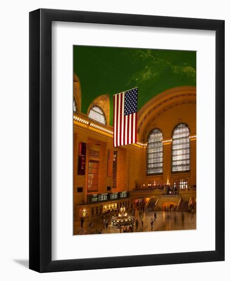 Interior View of Grand Central Station, New York, USA-Nancy & Steve Ross-Framed Photographic Print