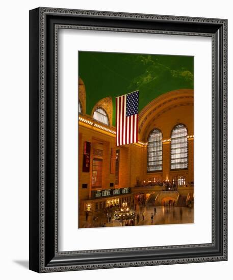 Interior View of Grand Central Station, New York, USA-Nancy & Steve Ross-Framed Photographic Print