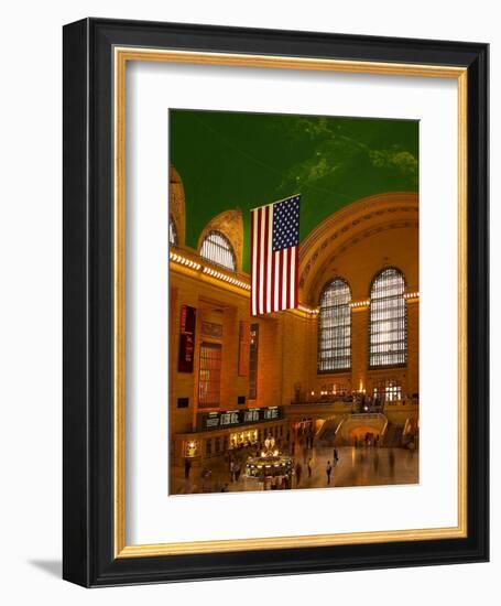 Interior View of Grand Central Station, New York, USA-Nancy & Steve Ross-Framed Photographic Print