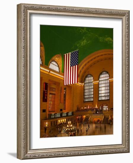 Interior View of Grand Central Station, New York, USA-Nancy & Steve Ross-Framed Photographic Print