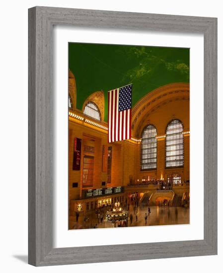 Interior View of Grand Central Station, New York, USA-Nancy & Steve Ross-Framed Photographic Print