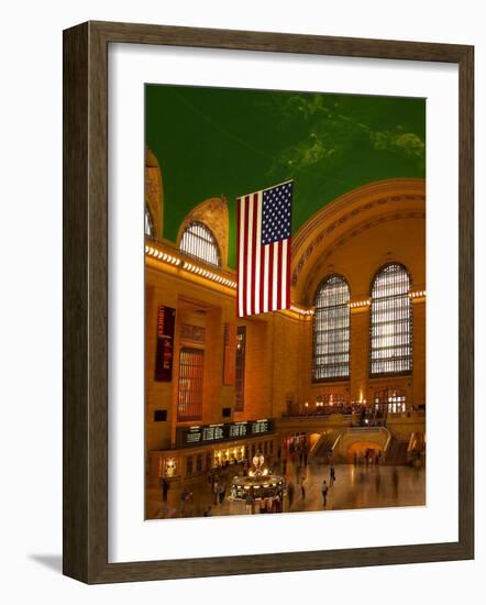 Interior View of Grand Central Station, New York, USA-Nancy & Steve Ross-Framed Photographic Print