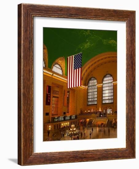 Interior View of Grand Central Station, New York, USA-Nancy & Steve Ross-Framed Photographic Print