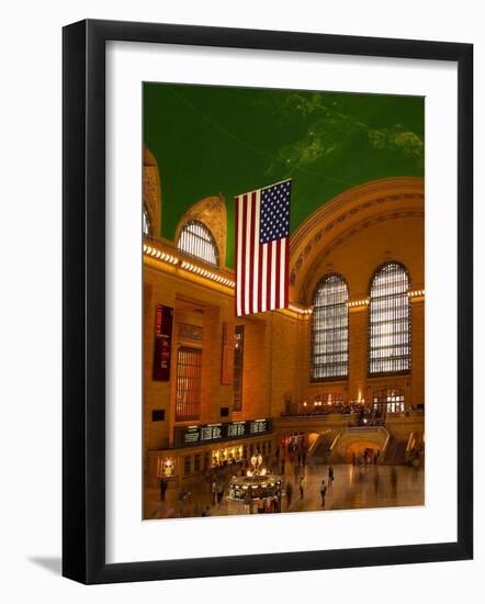 Interior View of Grand Central Station, New York, USA-Nancy & Steve Ross-Framed Photographic Print