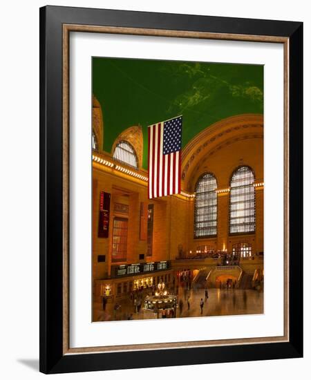 Interior View of Grand Central Station, New York, USA-Nancy & Steve Ross-Framed Photographic Print