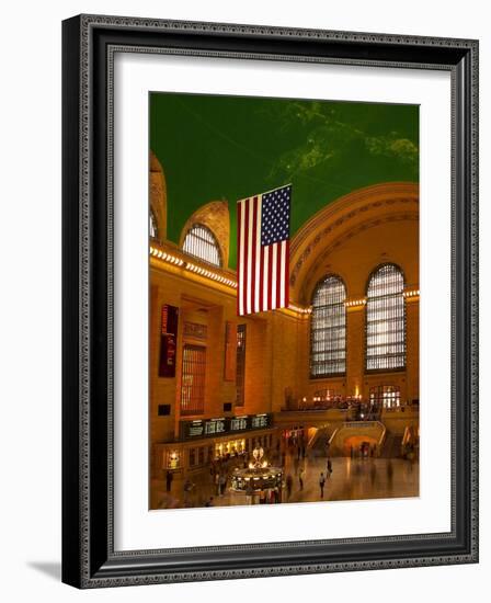 Interior View of Grand Central Station, New York, USA-Nancy & Steve Ross-Framed Photographic Print