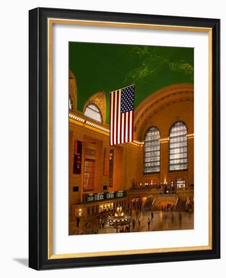 Interior View of Grand Central Station, New York, USA-Nancy & Steve Ross-Framed Photographic Print