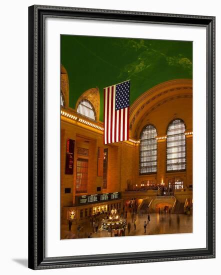 Interior View of Grand Central Station, New York, USA-Nancy & Steve Ross-Framed Photographic Print