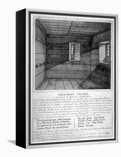 Interior view of Lollards Prison in Lambeth Palace, London, 1791-Anon-Framed Premier Image Canvas