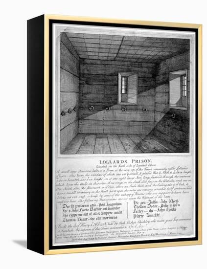 Interior view of Lollards Prison in Lambeth Palace, London, 1791-Anon-Framed Premier Image Canvas