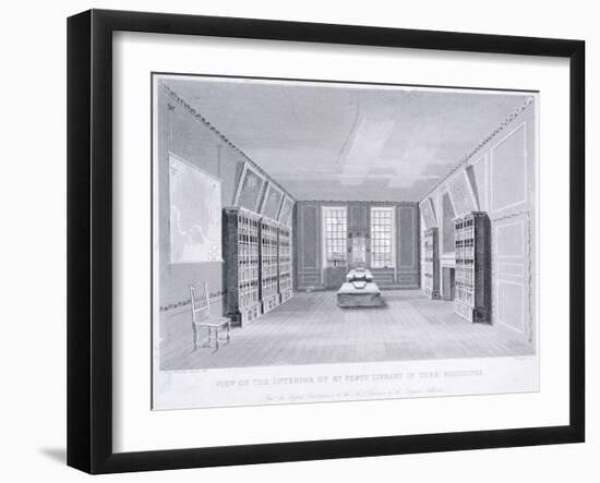 Interior View of Mr Pepys' Library in York Buildings, Westminster, London, C1670-R Cooper-Framed Giclee Print