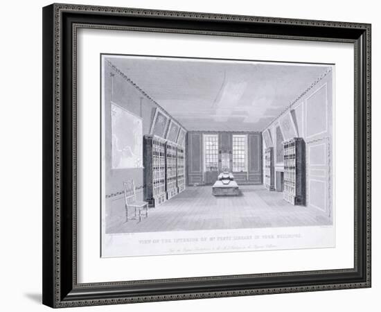 Interior View of Mr Pepys' Library in York Buildings, Westminster, London, C1670-R Cooper-Framed Giclee Print