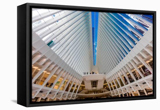 Interior view of Oculus Transportation Hub, NY, NY-null-Framed Premier Image Canvas