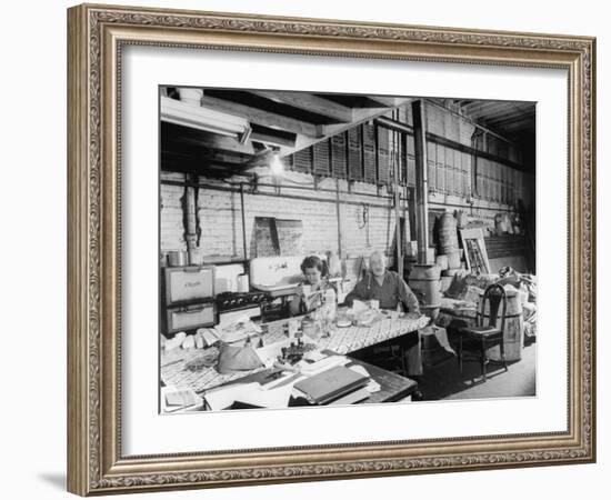 Interior View of One of the Buildings Used as a Hangout for Al Capone-null-Framed Photographic Print