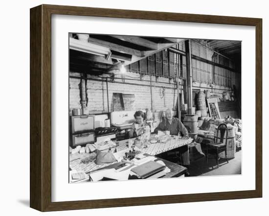 Interior View of One of the Buildings Used as a Hangout for Al Capone-null-Framed Photographic Print