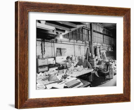 Interior View of One of the Buildings Used as a Hangout for Al Capone-null-Framed Photographic Print