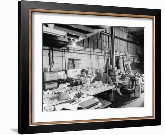 Interior View of One of the Buildings Used as a Hangout for Al Capone-null-Framed Photographic Print