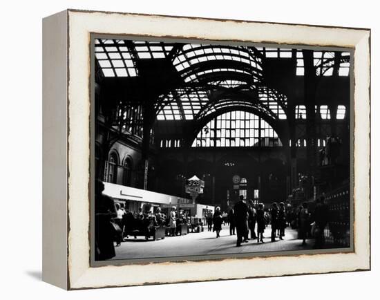 Interior View of Penn Station-Walker Evans-Framed Premier Image Canvas