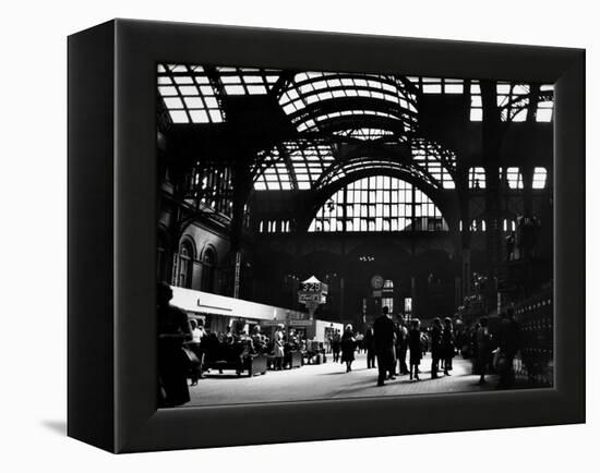 Interior View of Penn Station-Walker Evans-Framed Premier Image Canvas