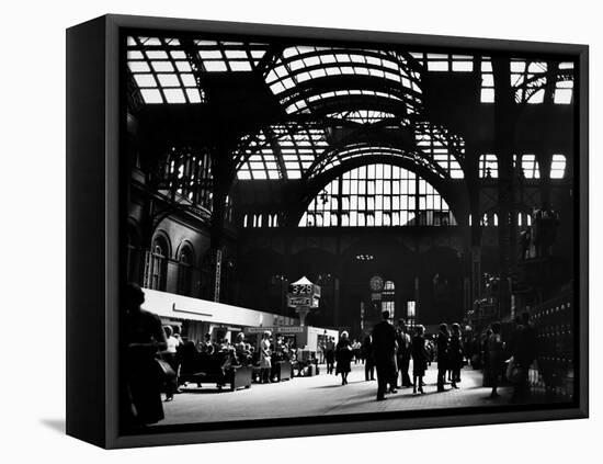 Interior View of Penn Station-Walker Evans-Framed Premier Image Canvas