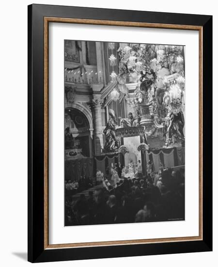 Interior View of St. Peter's Church During Mother Cabrini's Canonization-John Phillips-Framed Photographic Print