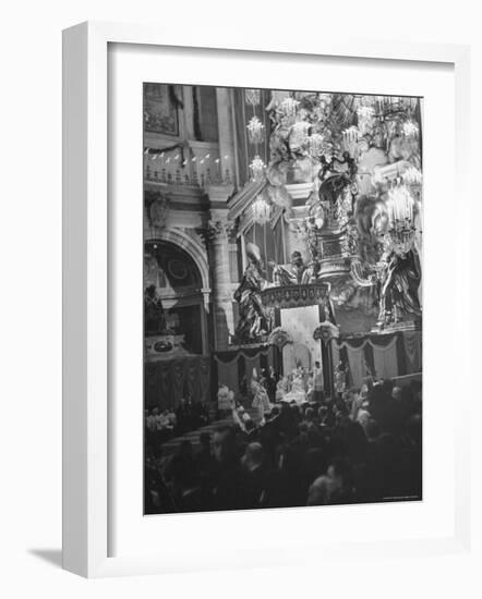 Interior View of St. Peter's Church During Mother Cabrini's Canonization-John Phillips-Framed Photographic Print