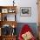 Interior View of Steel Underground Radiation Fallout Shelter Where Couple Relaxes with 3 Children-Walter Sanders-Framed Photographic Print displayed on a wall