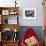 Interior View of Steel Underground Radiation Fallout Shelter Where Couple Relaxes with 3 Children-Walter Sanders-Framed Photographic Print displayed on a wall