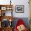 Interior View of Steel Underground Radiation Fallout Shelter Where Couple Relaxes with 3 Children-Walter Sanders-Framed Photographic Print displayed on a wall