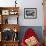 Interior View of Steel Underground Radiation Fallout Shelter Where Couple Relaxes with 3 Children-Walter Sanders-Framed Photographic Print displayed on a wall