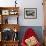 Interior View of Steel Underground Radiation Fallout Shelter Where Couple Relaxes with 3 Children-Walter Sanders-Framed Photographic Print displayed on a wall