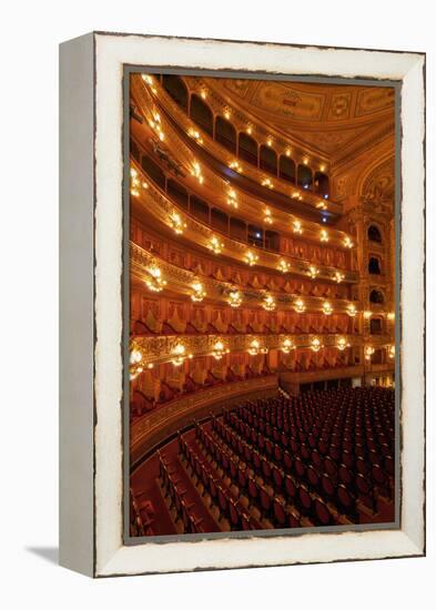Interior view of Teatro Colon and its Concert Hall, Buenos Aires, Buenos Aires Province, Argentina,-Karol Kozlowski-Framed Premier Image Canvas
