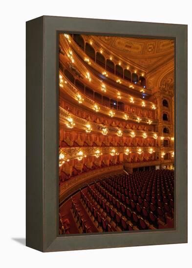 Interior view of Teatro Colon and its Concert Hall, Buenos Aires, Buenos Aires Province, Argentina,-Karol Kozlowski-Framed Premier Image Canvas