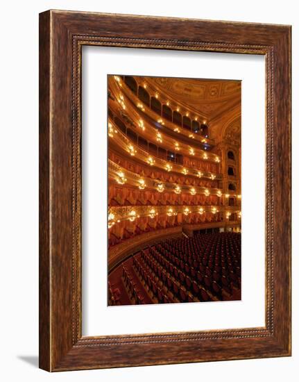 Interior view of Teatro Colon and its Concert Hall, Buenos Aires, Buenos Aires Province, Argentina,-Karol Kozlowski-Framed Photographic Print