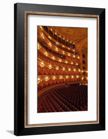 Interior view of Teatro Colon and its Concert Hall, Buenos Aires, Buenos Aires Province, Argentina,-Karol Kozlowski-Framed Photographic Print