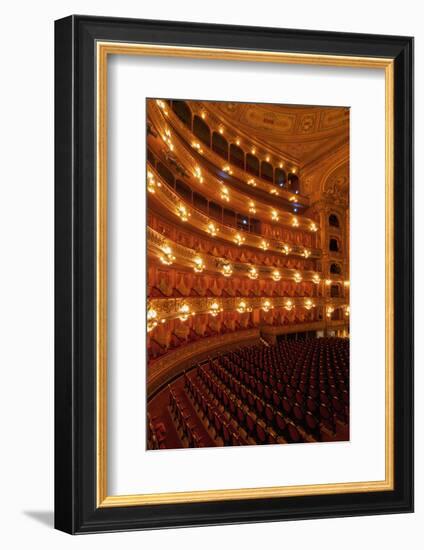 Interior view of Teatro Colon and its Concert Hall, Buenos Aires, Buenos Aires Province, Argentina,-Karol Kozlowski-Framed Photographic Print