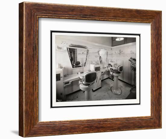 Interior View of the Children's Haircutting Room at Charles of the Ritz Beauty Salon at B. Altman…-Byron Company-Framed Giclee Print