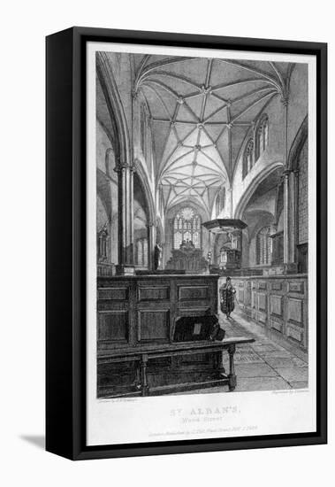 Interior View of the Church of St Alban, Wood Street, City of London, 1838-J Lemon-Framed Premier Image Canvas