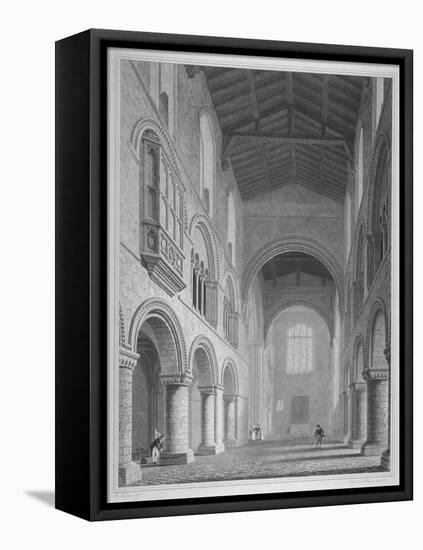 Interior View of the Church of St Bartholomew-The-Great, Smithfield, City of London, 1815-John Le Keux-Framed Premier Image Canvas