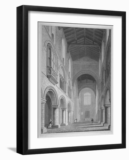 Interior View of the Church of St Bartholomew-The-Great, Smithfield, City of London, 1815-John Le Keux-Framed Giclee Print