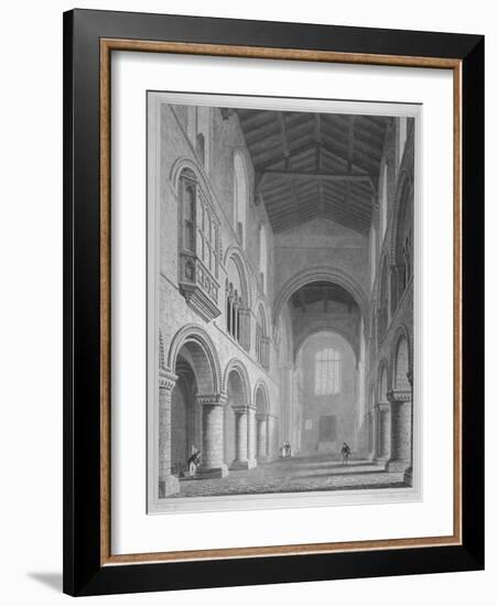 Interior View of the Church of St Bartholomew-The-Great, Smithfield, City of London, 1815-John Le Keux-Framed Giclee Print