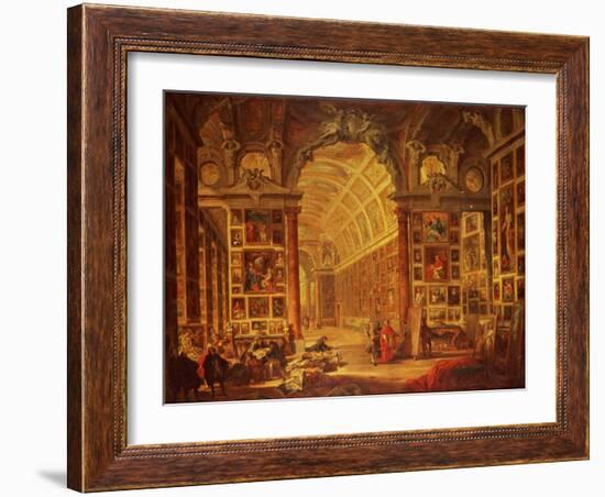 Interior View of the Colonna Gallery, Rome-Giovanni Paolo Pannini-Framed Giclee Print